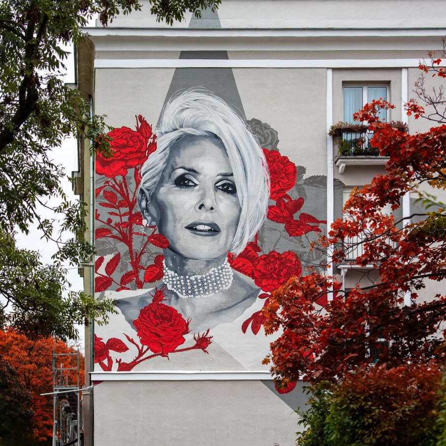 mural kory warszawa zeromskiego fotografia anna książek