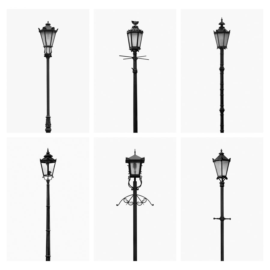 Latarnie ozdobne uliczne lights fotografia bandw 0049